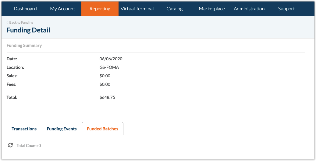 Funding Detail Batches